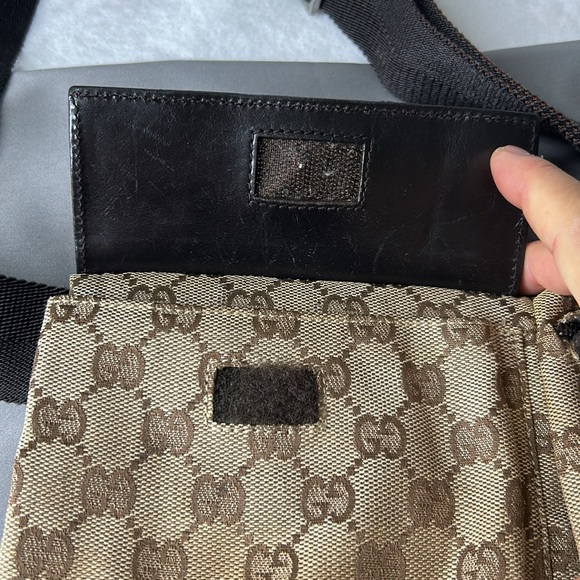 🖤Gucci "GG" Vintage Double Adjustable Belt Bag As Seen On Sex and The City - Picture 12 of 17